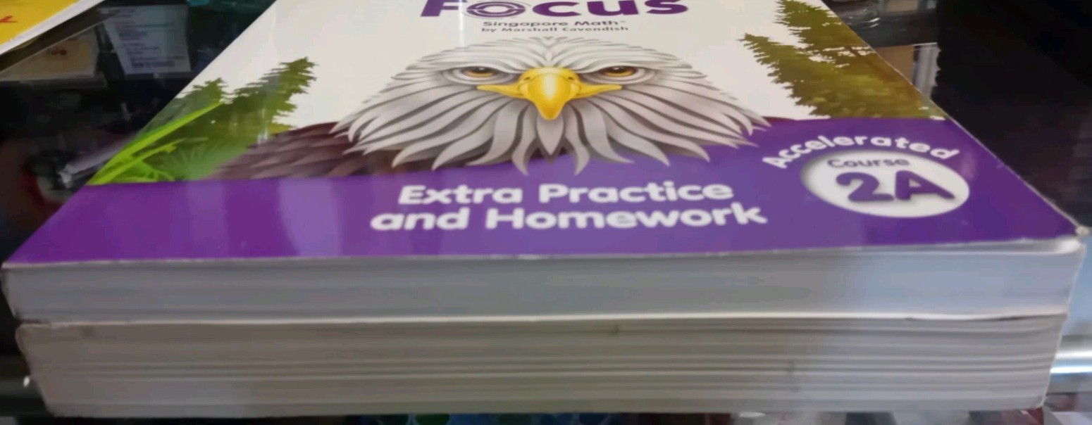 Lot Math in Focus Accelerated Course 2A Student + Extra Practice &Homework 2020