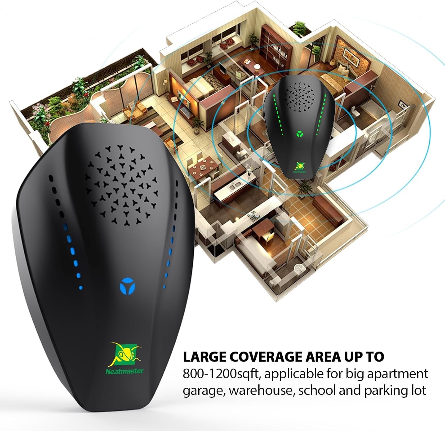 Ultrasonic Pest Repeller Indoor Plug In for Roach Mosquito Mouse Bug