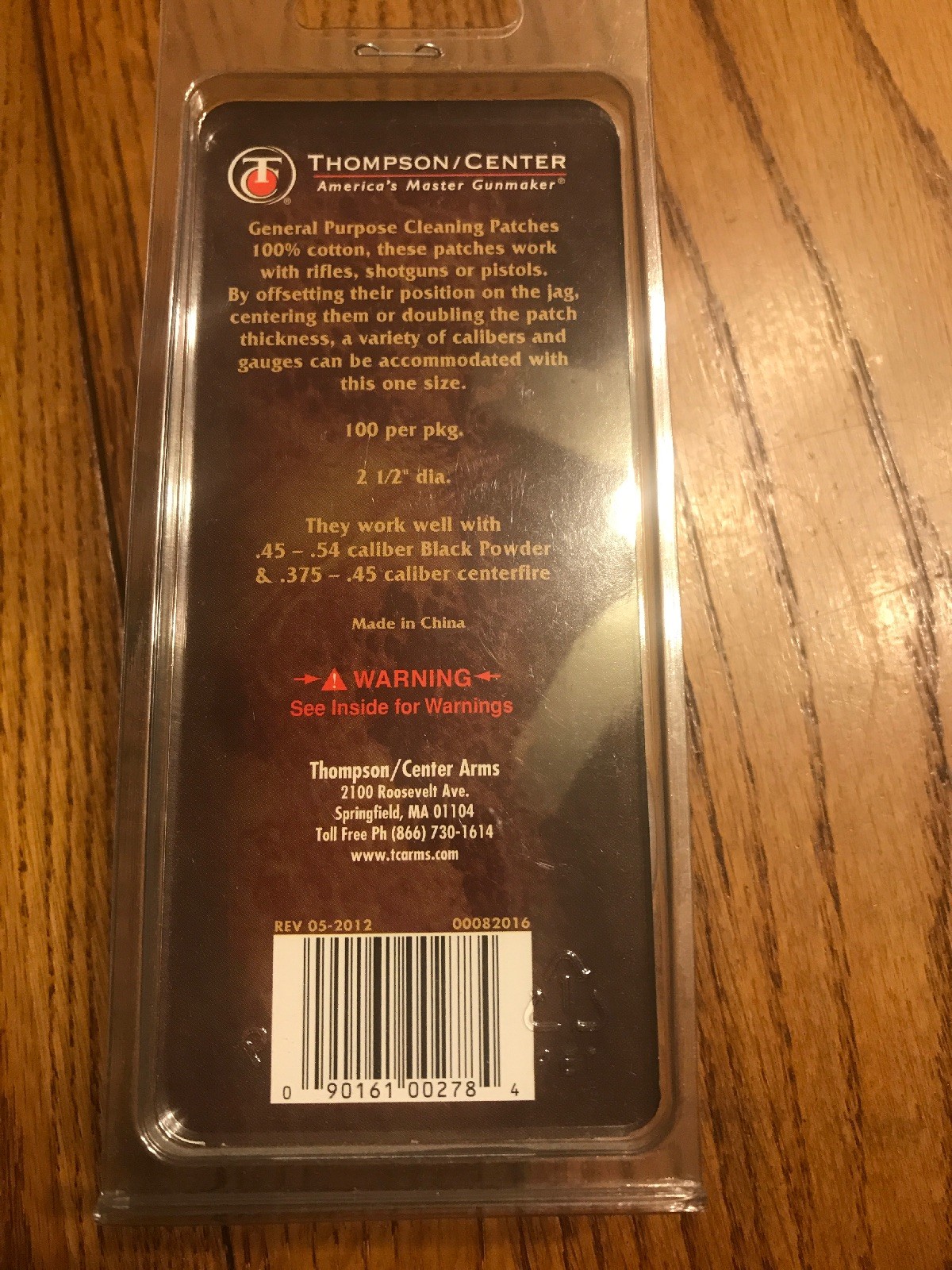 Thompson Center Accessories Cotton Patches, 2 1/2 " (Per 100) No. 7037 Ships N24