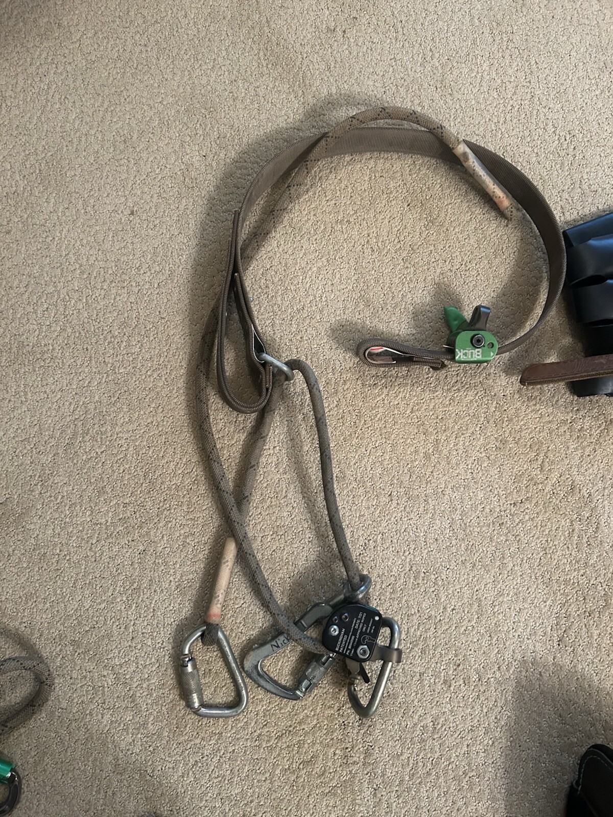 Matching Buckingham Climbing Gear With Tool Board And Bag Plus Tools