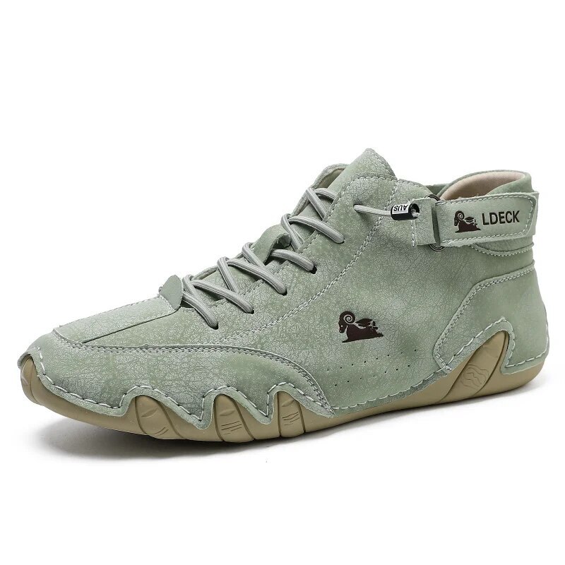 Men's High Top Outdoor Soft Sneakers Fashion Comfortable Breathable Casual Shoes