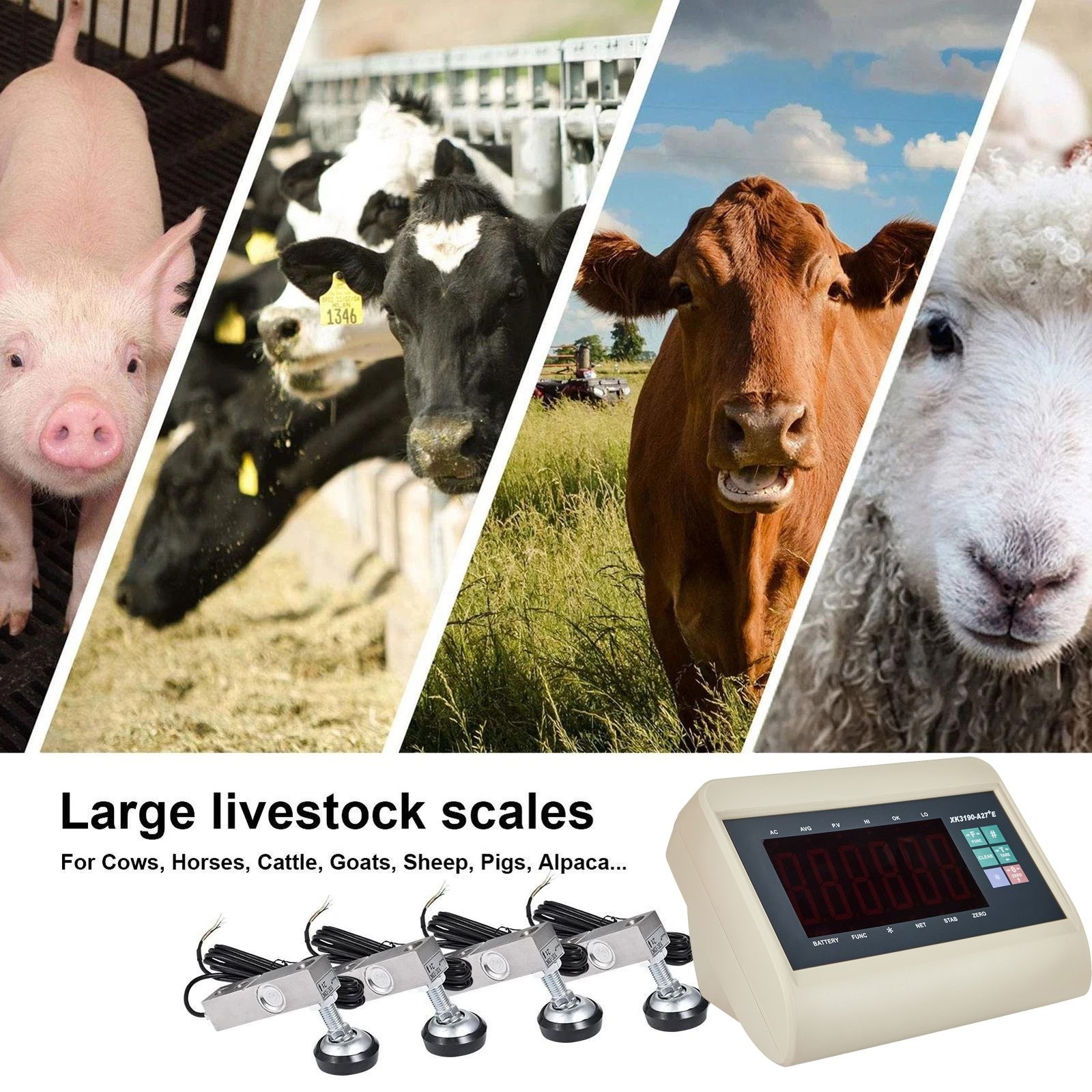 Package Scale Livestock Scale Load Cell Scale Kit 10000lb Cattle Sheep Platform