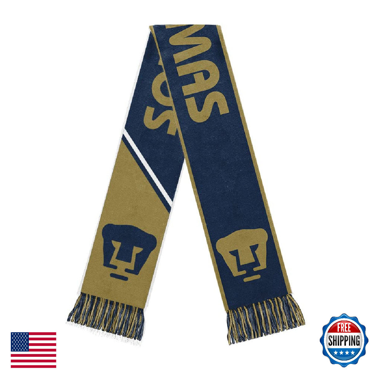 Icon Sports Intl Clubs Rally Reversible Scarf - Pumas Official Licensed