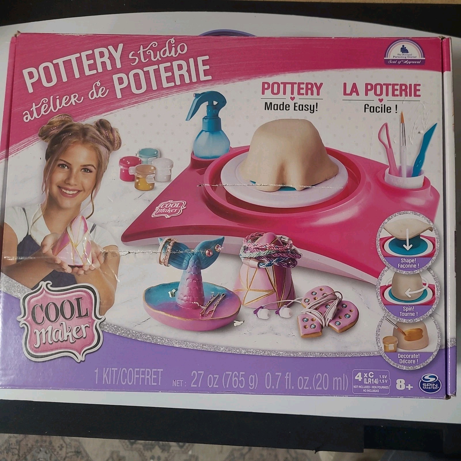 Pottery Studio Clay Pottery Wheel Craft Kit For Kids Age 8 And Up