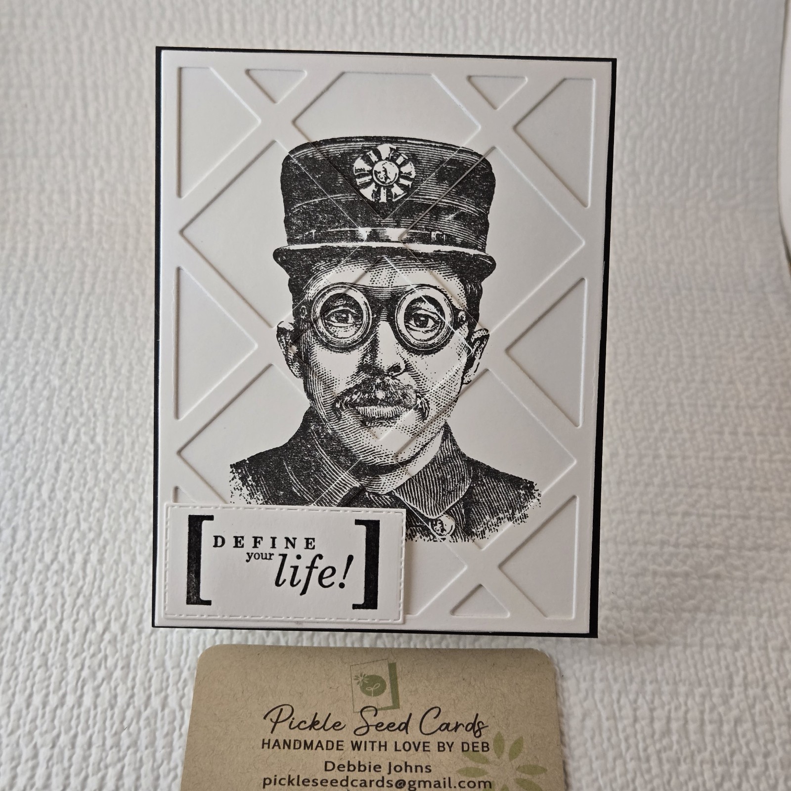 Handmade Birthday Greeting Card "Define Your Life!" Sentiment