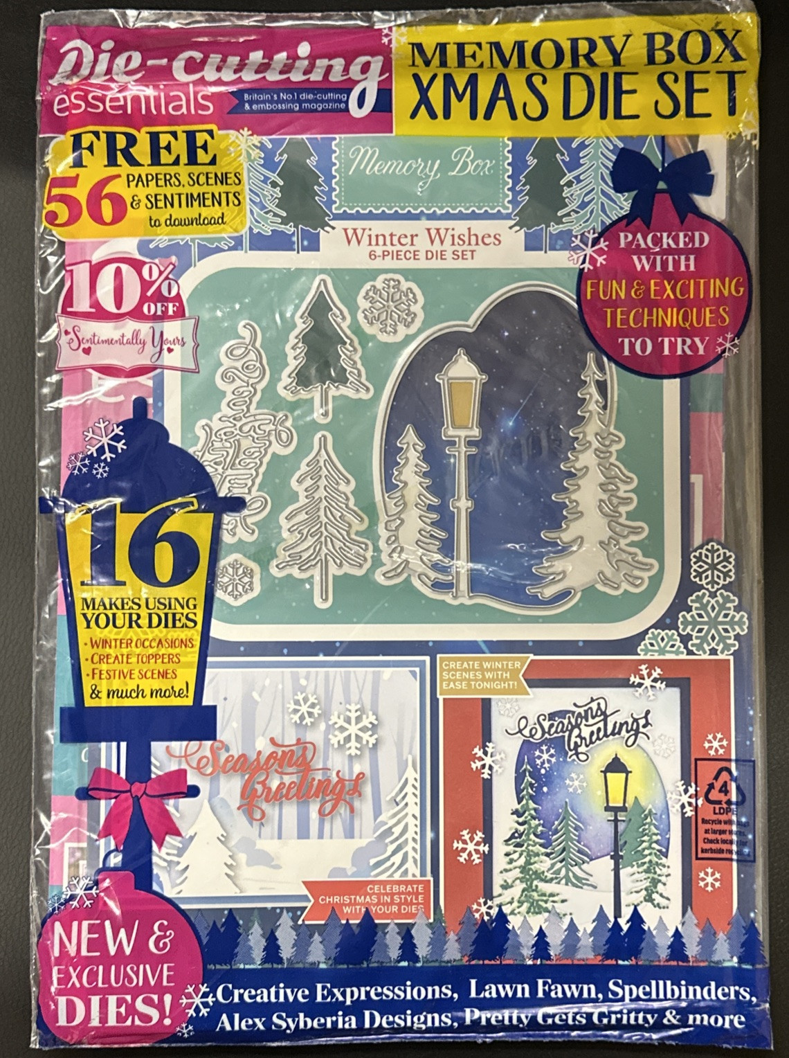 Die Cutting Essentials Magazine  Issue 122 Christmas Die Set