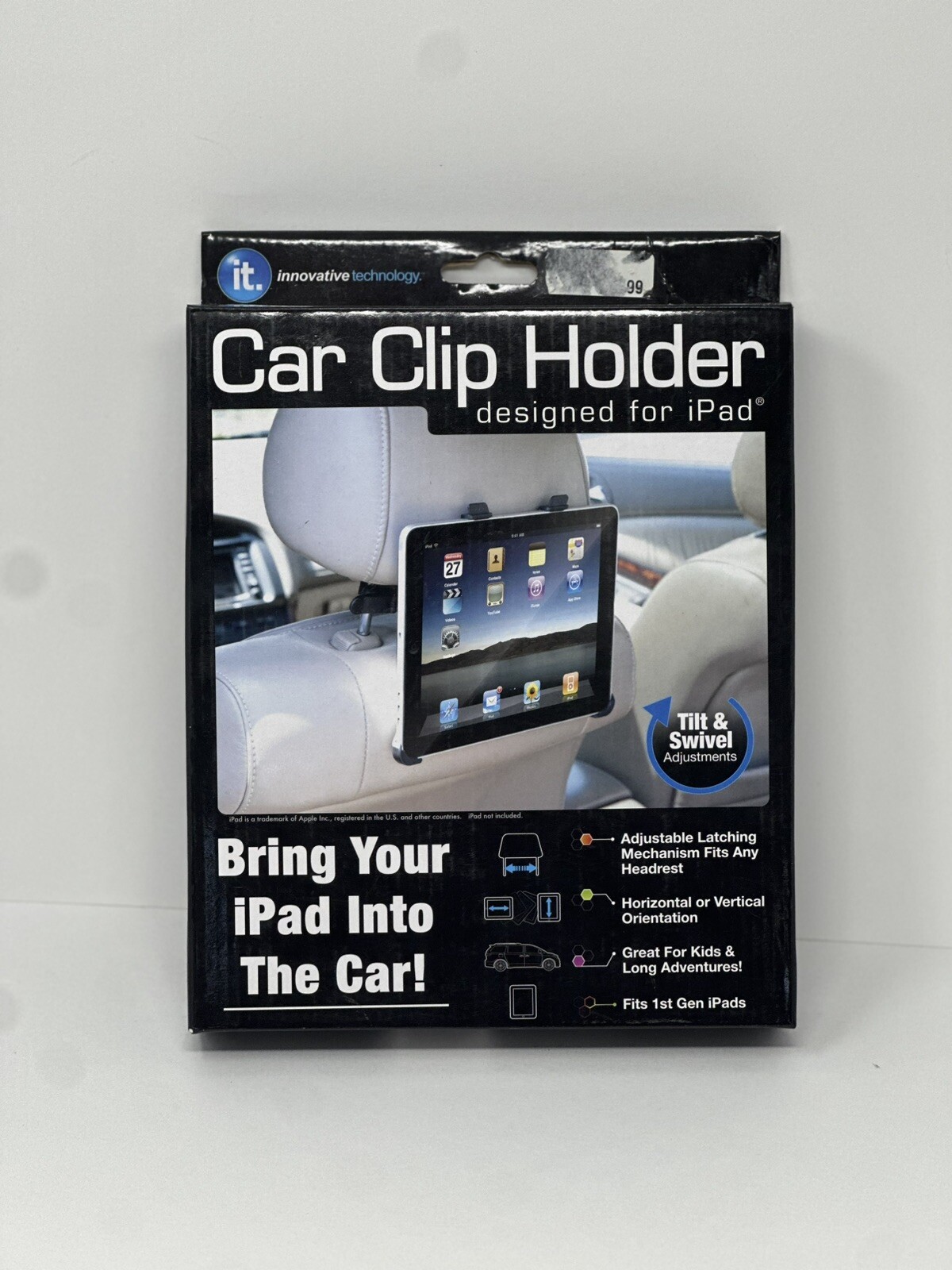 INNOVATIVE TECHNOLOGY IPAD CAR CLIP HOLDER DESIGNED FOR IPAD ONLY