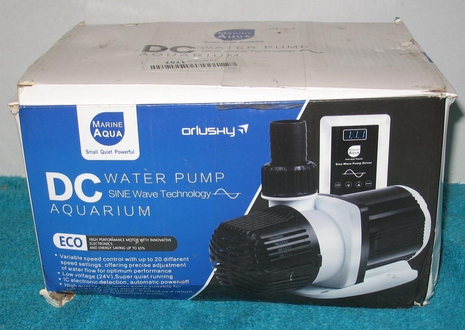 Orlushy dc-9000 Silent Swirl Controllable DC aquarium Pump 60W DC9000, 2377GPM