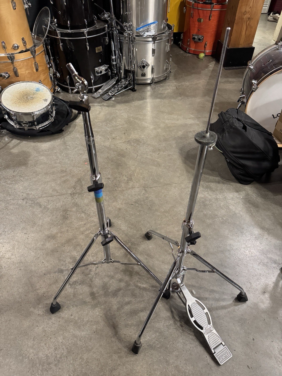 Ludwig Vintage B/O 70s Hercules Spur Lock Hi Hat Stand  + Cymbal stand PARTS MG3