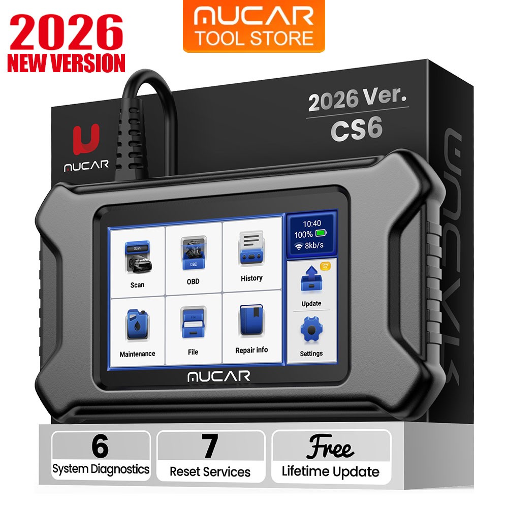 MUCAR CS6 Auto Code Readers OBD2 Scanners Car Diagnostic Tool Oil/EPB/SAS/TPMS