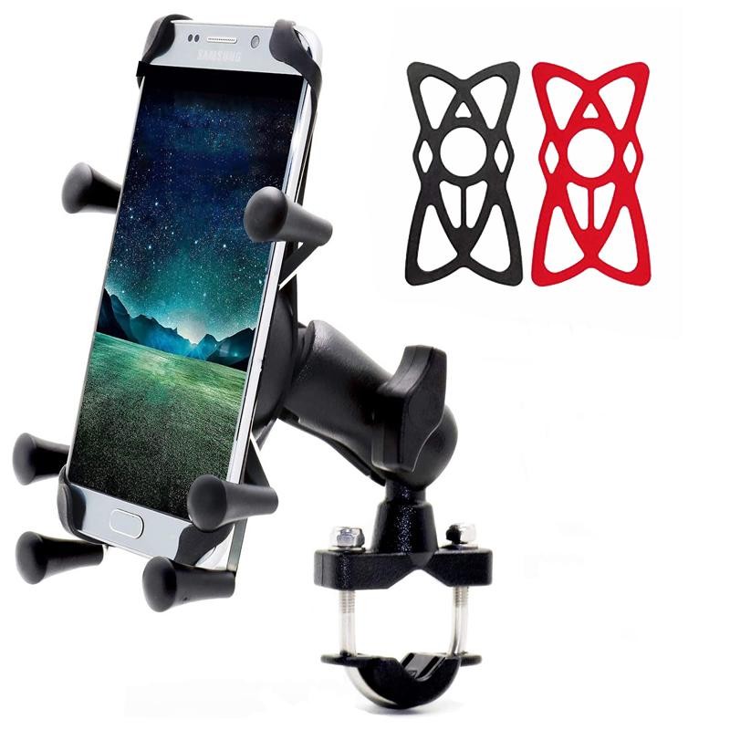 RAM Motorcycle Bike Handlebar Rail Mount X-Grip Holder Cell Mobile Phone Gps New