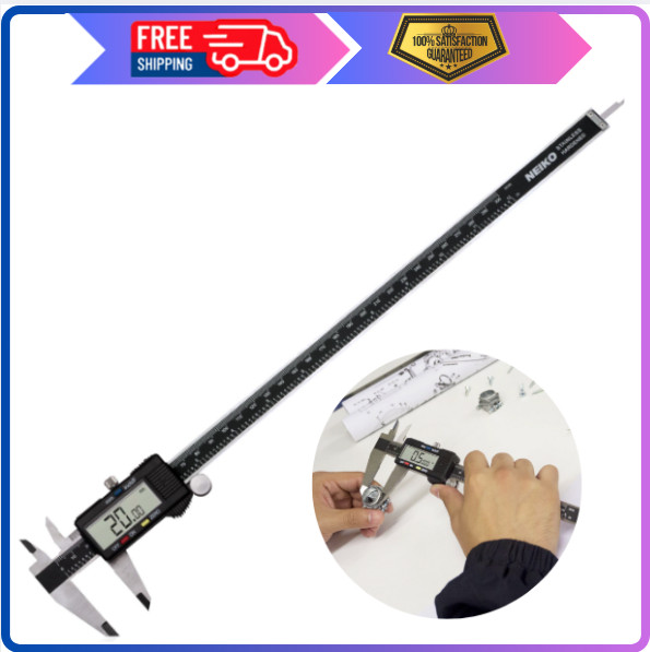 NEIKO 01409A 12” Electronic Digital Caliper | Stainless Steel | Extra Large