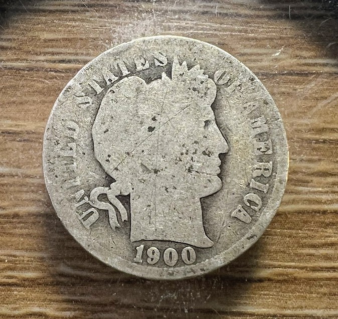 1900-P Barber Dime - Actual Coin Shown - Free Shipping & Tracking INV#226