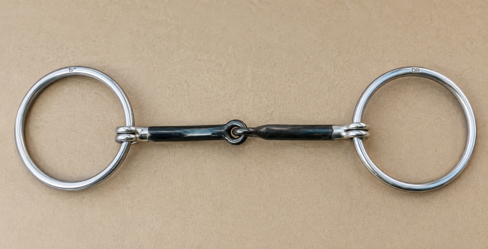 DR Bristol 5” Loose Ring Snaffle Bit Stainless Steel Horse Tack English Western