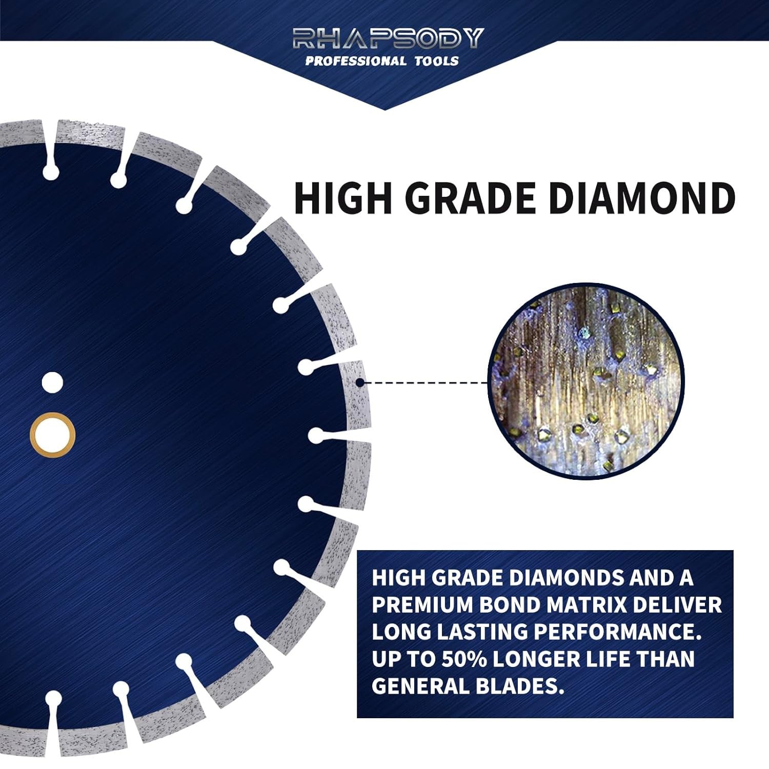 RHAPSODY 14 Inch Diamond Concrete Saw Blade