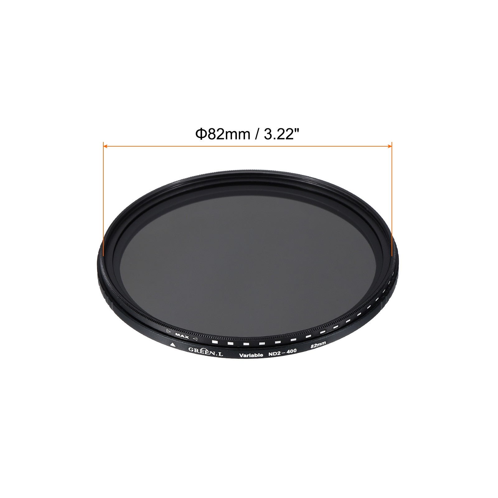 ND2-400 Lens Filter Variable Neutral Density Lens Filter 82mm 2 Pcs