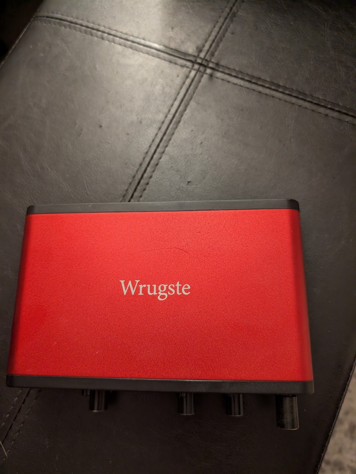 Wrugste Portable USB Audio Interface 2x2 Red/Black