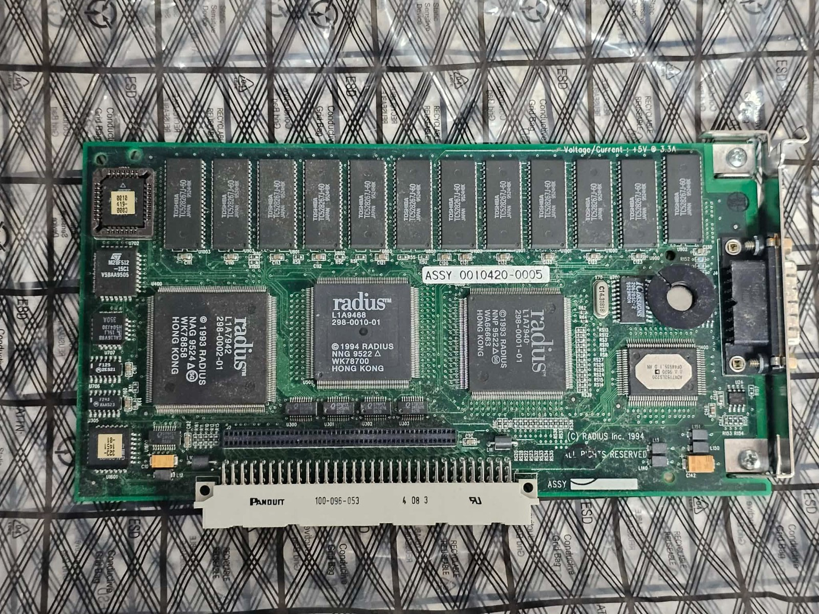 Vintage Retro Gaming Clean Tested Radius Thunder/24 GT NuBus Video Graphics Card