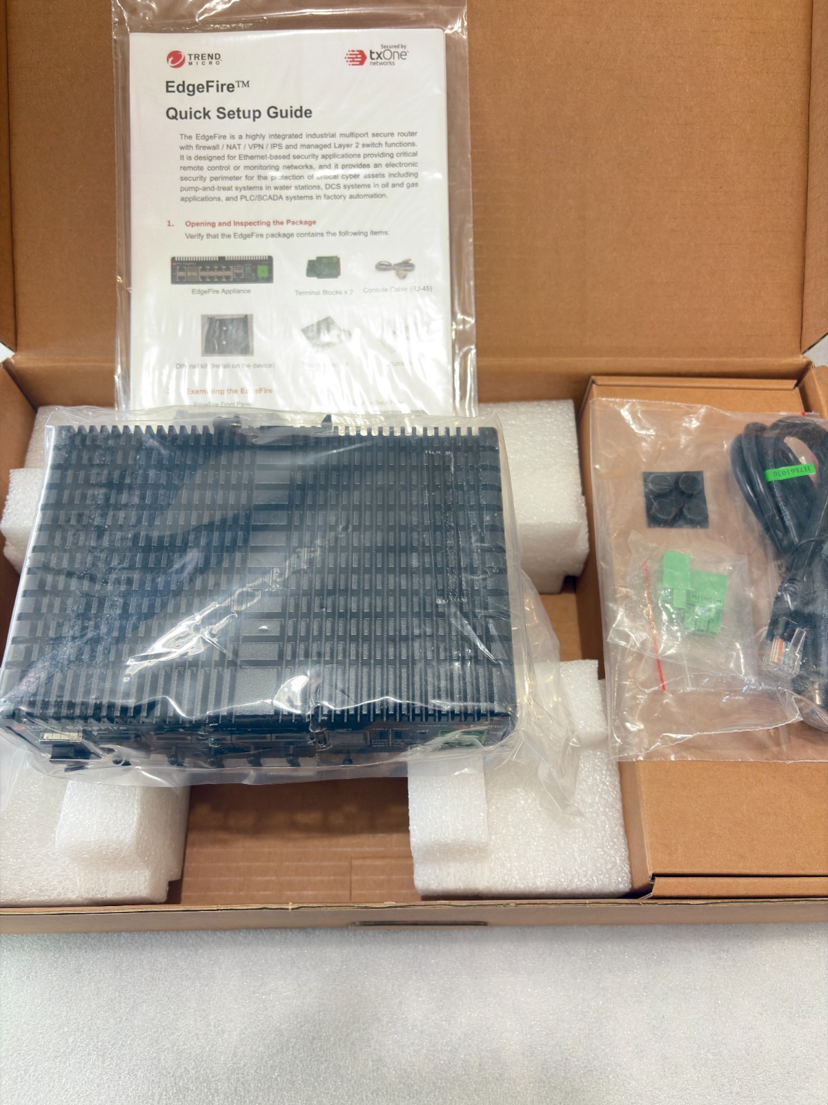 New Trend Micro EdgeFire IEF-1012-TM Industrial Firewall 8GE 2 SFP DIN