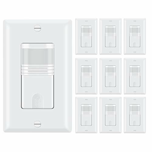 Pack Of 10 3 Way Motion Sensor Light Switch Multidual Pir Occupancy Sensor