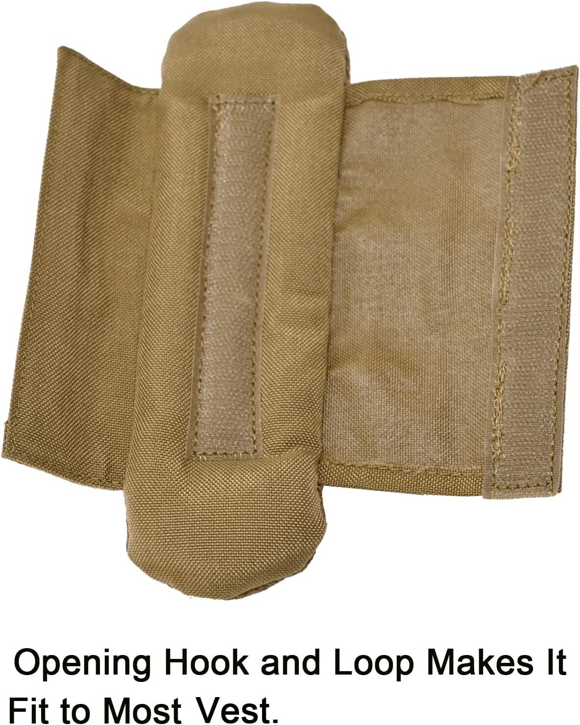 2x Khaki Shoulder Strap Pad Vest Shoulder Strap Pad Backpack Strap Pads Fit 2''