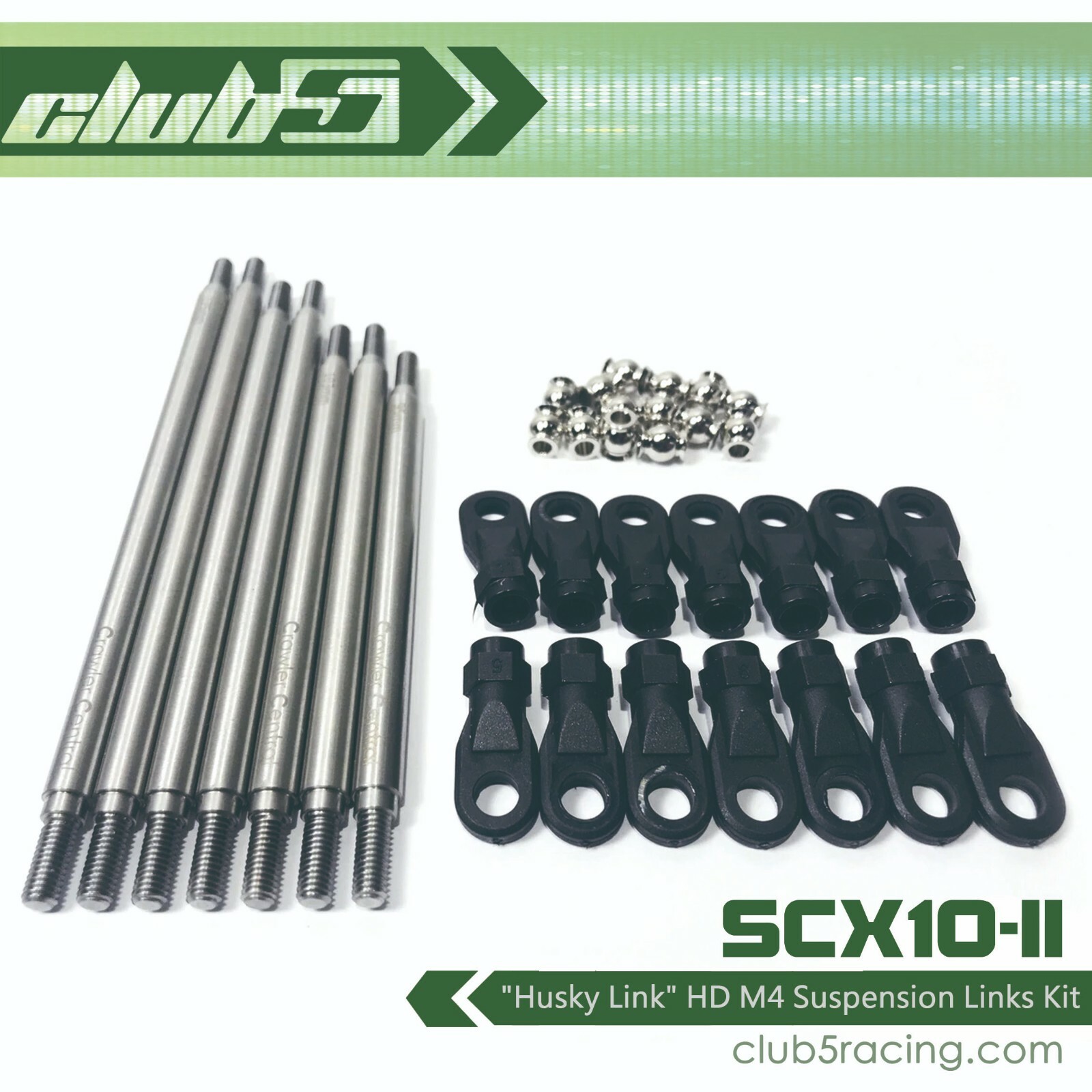 "Husky Link" M4 Suspension Links Kit for Axial SCX10-II