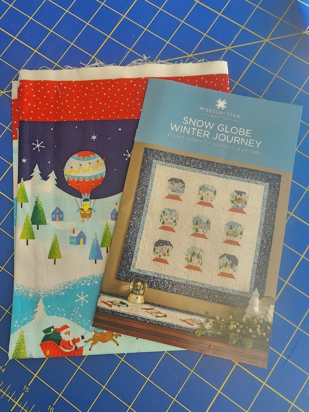 MSQC 2025 JENNYS COUNTDOWN TO CHRISTMAS SNOW GLOBE WINTER JOURNEY PATTERN&FABRIC