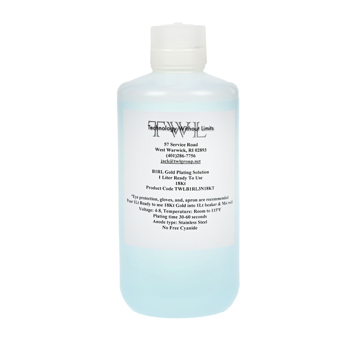 TWL B1-RL 3N 18 Karat Gold Plating Solution - 1 Liter