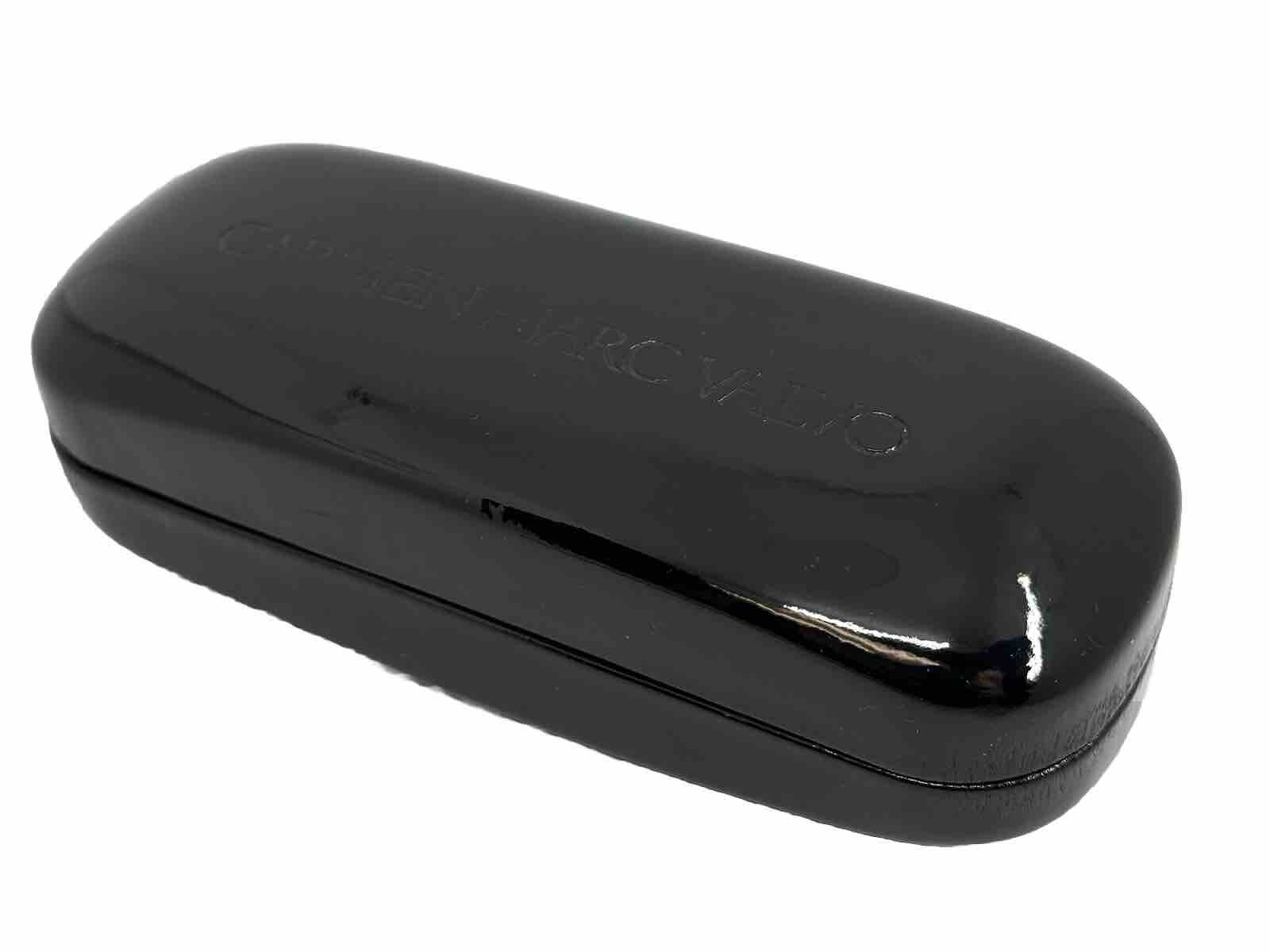 NEW Carmen Marc Valvo Black Hard Clamshell Eyeglasses Case With Spring Closure