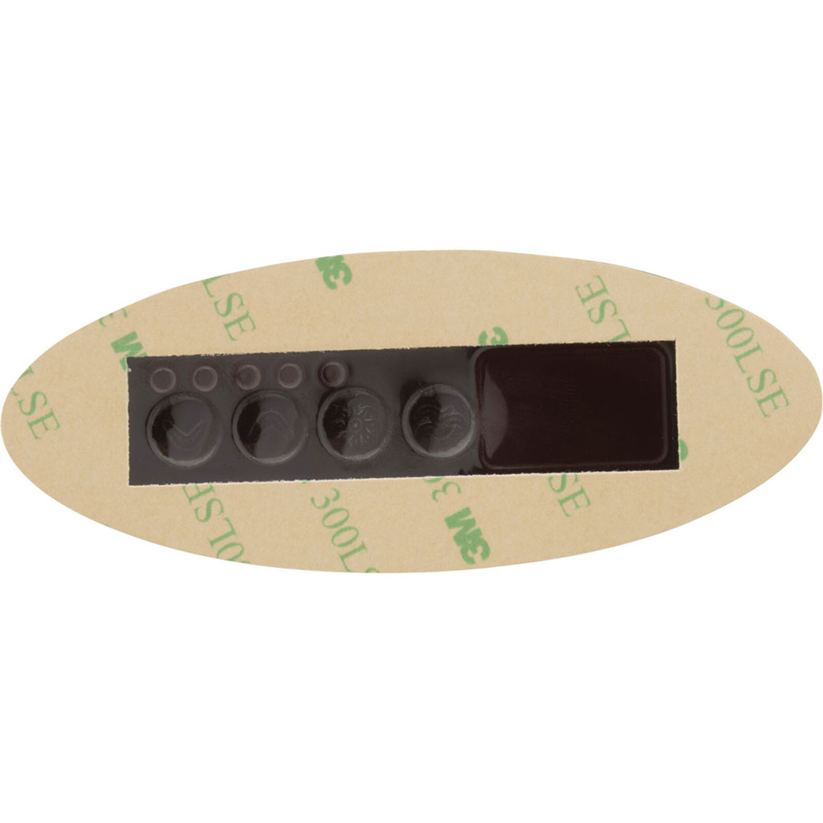 Overlay, Gecko TSC-9-GE1, 4 Button, P1, Light