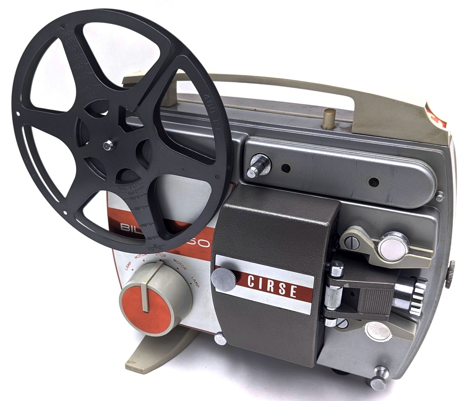 Rare 1960s MCM Cirse Bilux 150 Regular 8mm Projector Torino Italy - PARTS/REPAIR
