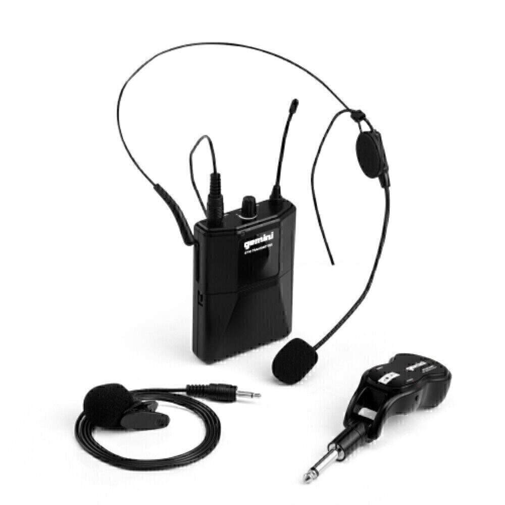 Gemini Pro Audio Wireless Reciever UHF Headset Microphone