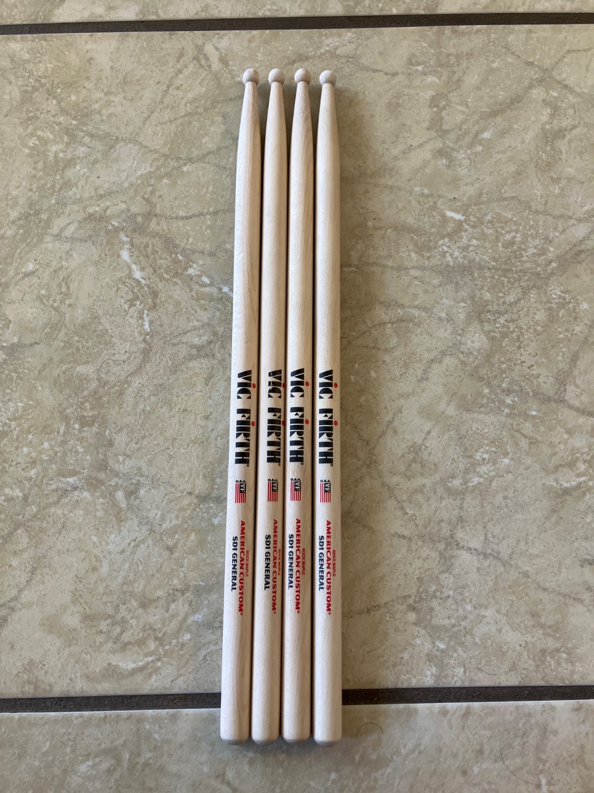 Lot of 2 Pairs of Vic Firth American Custom SD1 General SD1, Original Version