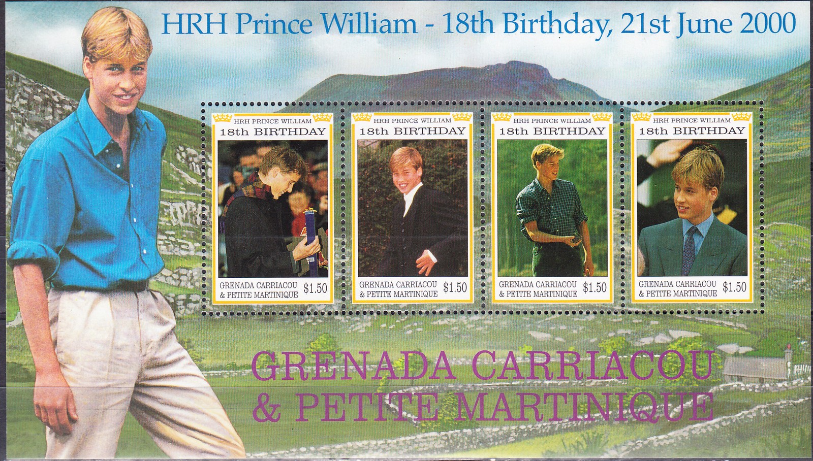 W GRENADA GRENADINES 2183 PRINCE WILLIAM