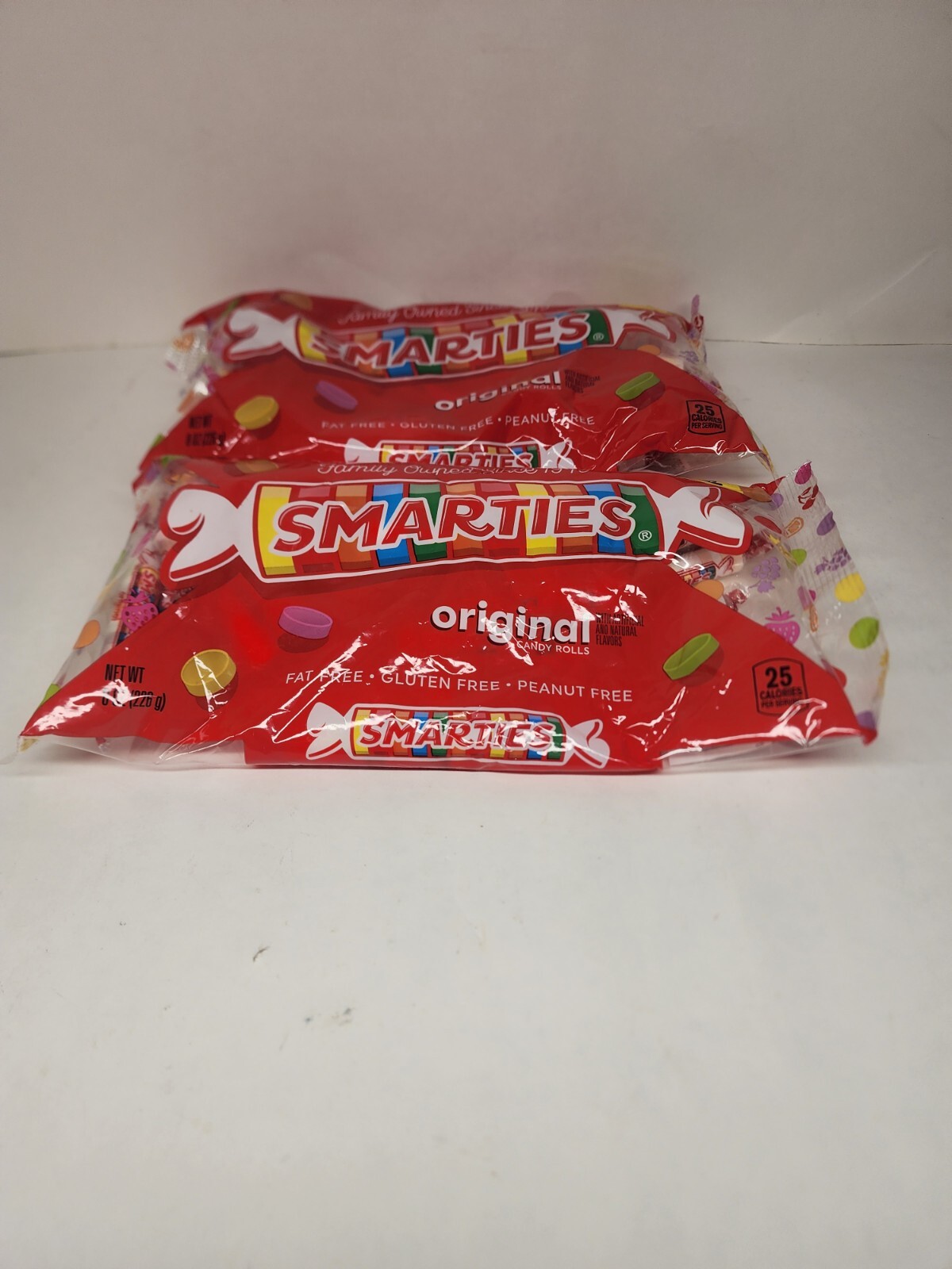 Smarties Original Candy Rolls 8oz Bag Pack Of 2