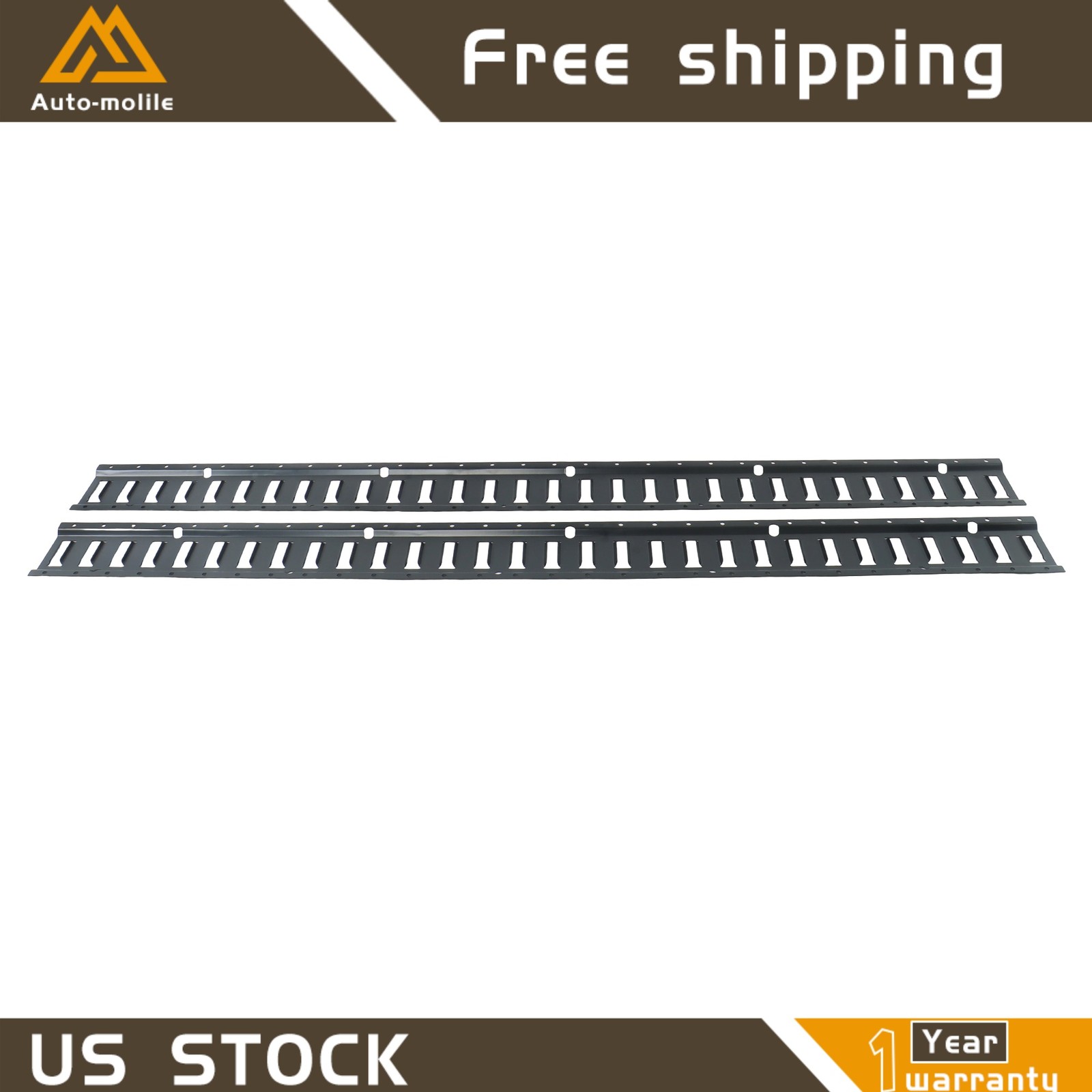 5' E-Track Tie Down Rail Secure Cargo For ATV Truck 2 Pack Multi Purpose Durable