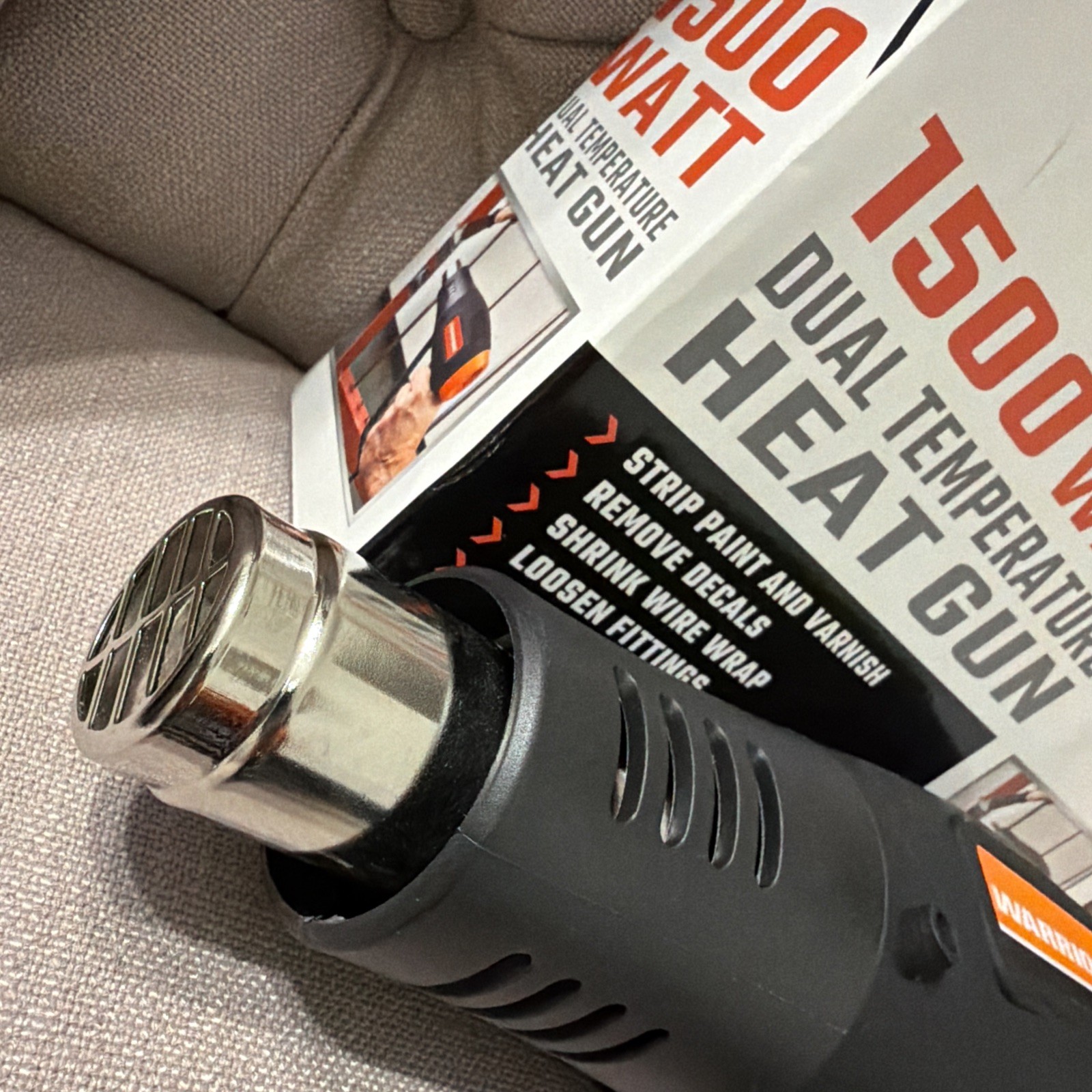 1500W Dual Temperature Heat Gun Warrior Open Box