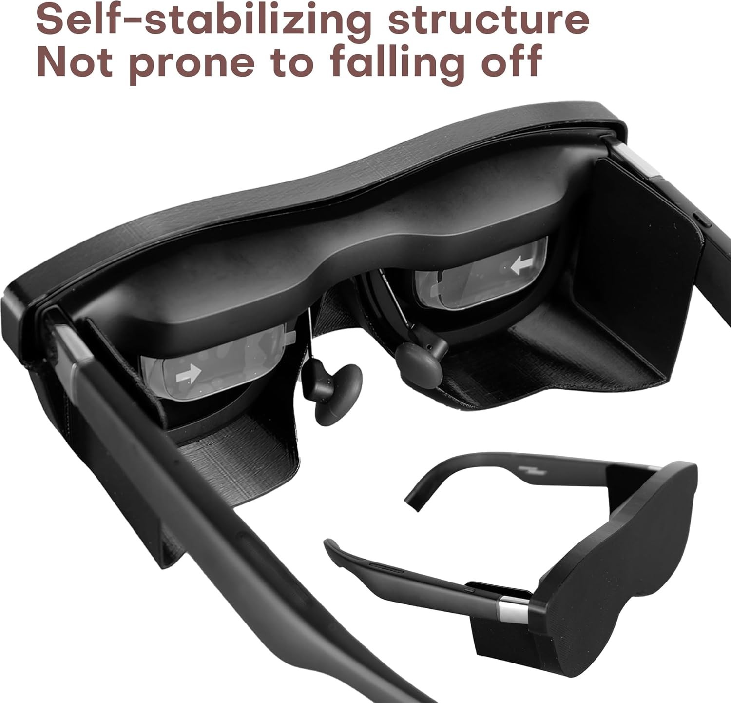 Soft TPU Light-Blocking Cover for Augmented Reality Glasses - 100% Occlusion