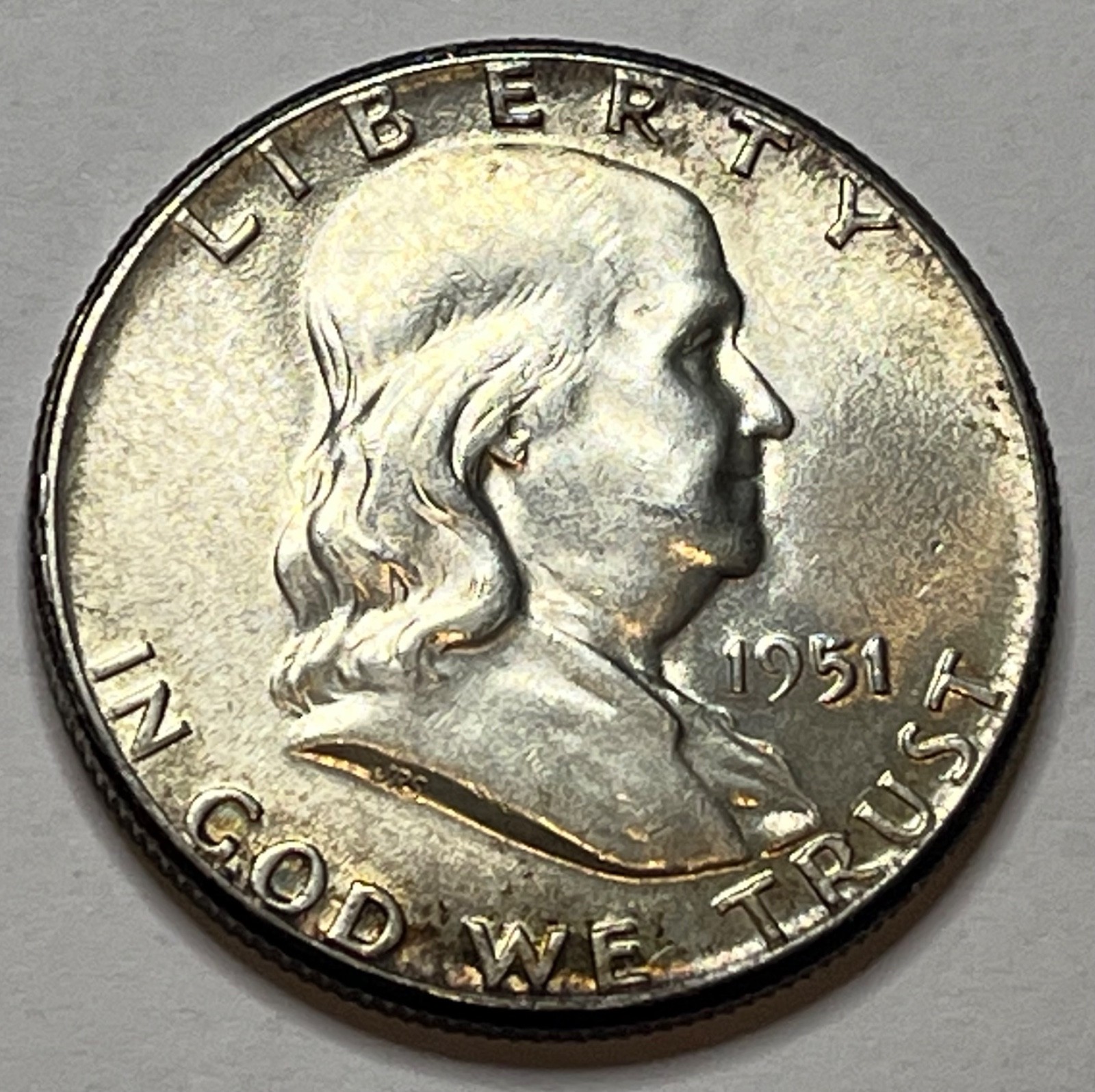 1951-P Franklin Half Dollar; Nice Uncirculated 50C; W197