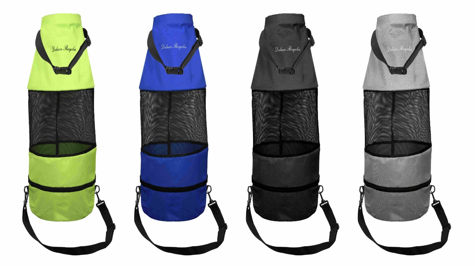 Deluxe Recycles Boat Trash Can Portable & Collapsible Bag W/ Easy Bottom Zipper