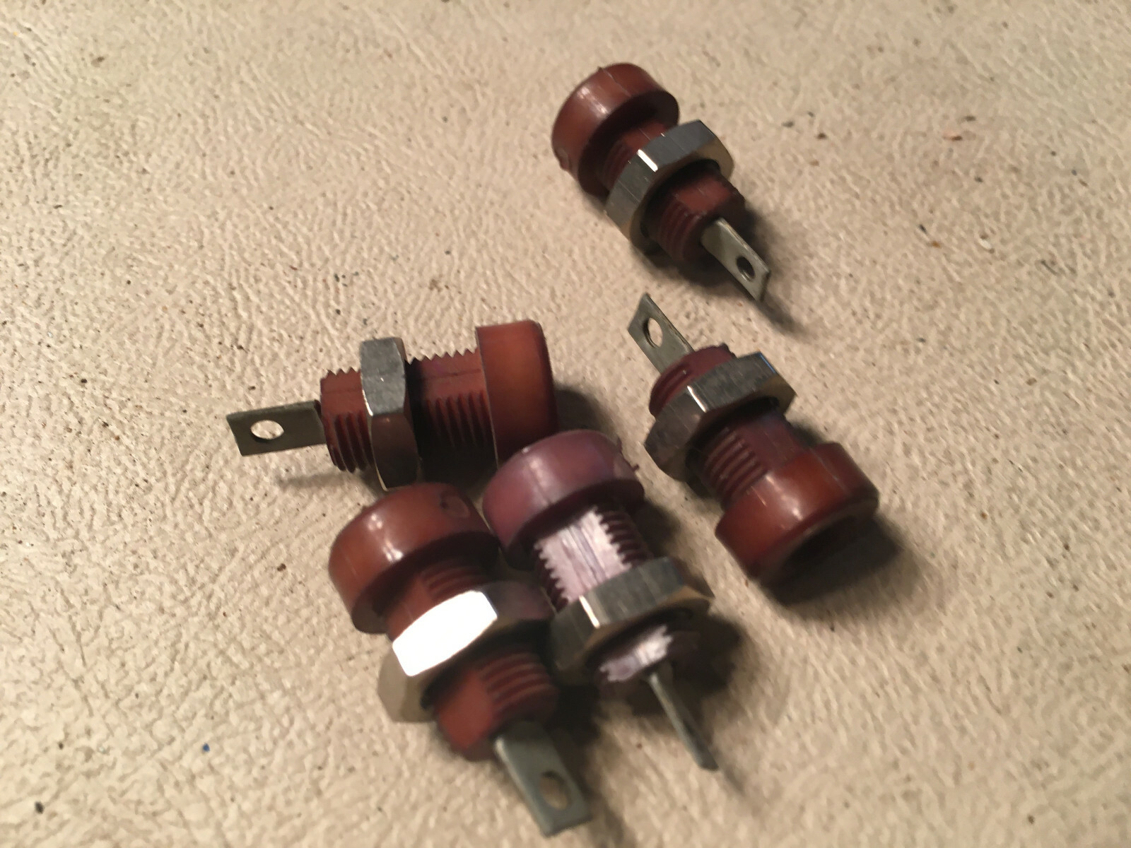 5 Pomona Electronics Panel Mount Banana Jack, New, Brown