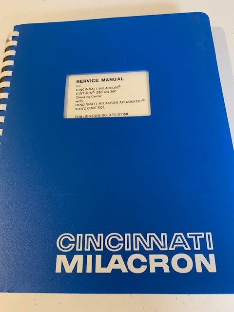 Cincinnati Milacron Service Manual Cinturn 28C and 36C Chucking Center