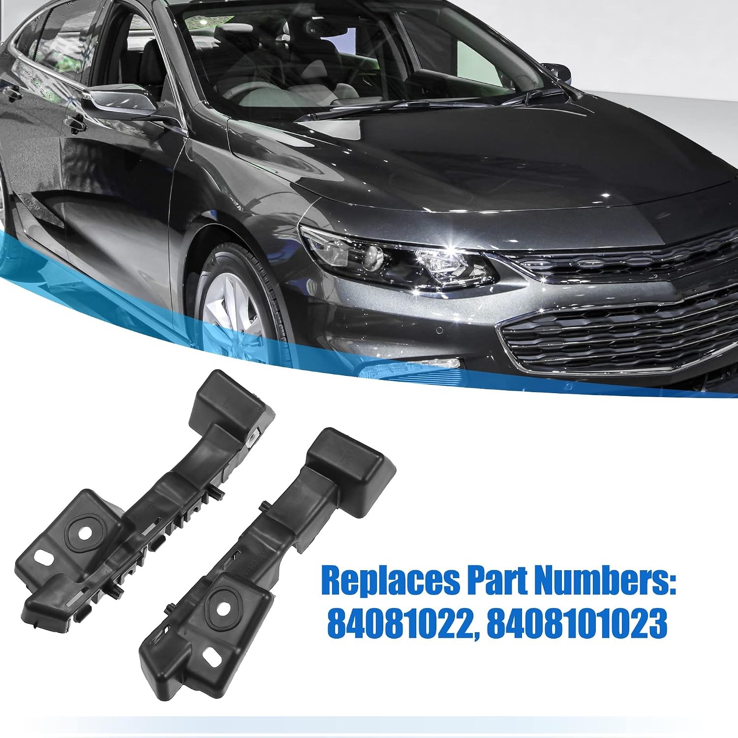 Chevy Malibu 2016-2022 Front Bumper Mounting Bracket Support - 1 Pair