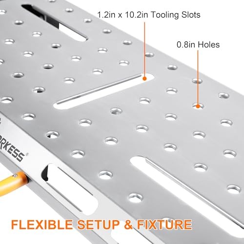 WORKESS Metal Welding Table Folding 1000lb Load Capacity