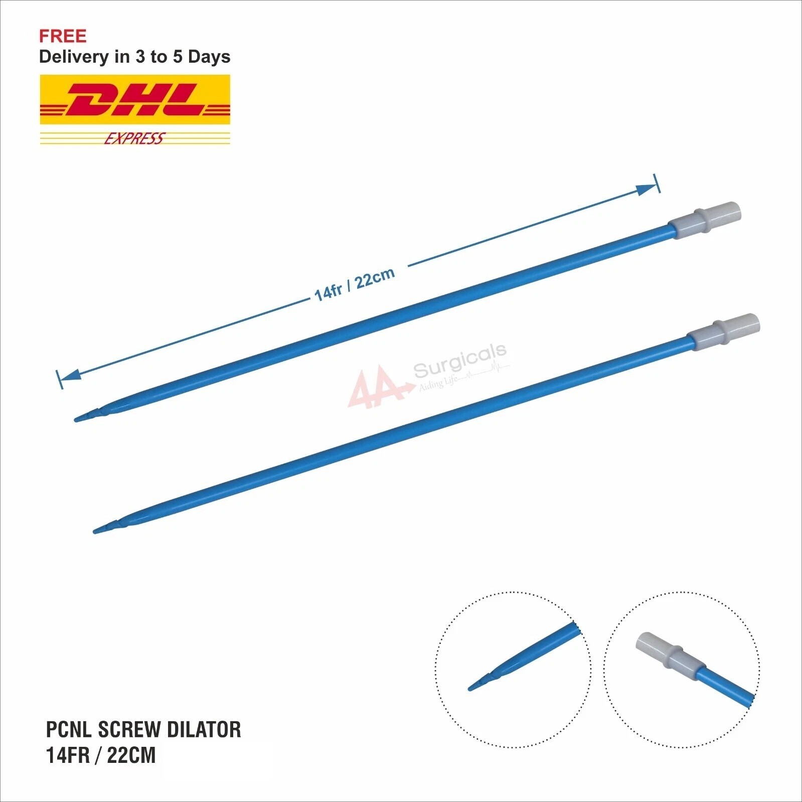 4A Screw Dilator 14fr (set of 3) FREE SHIPPING