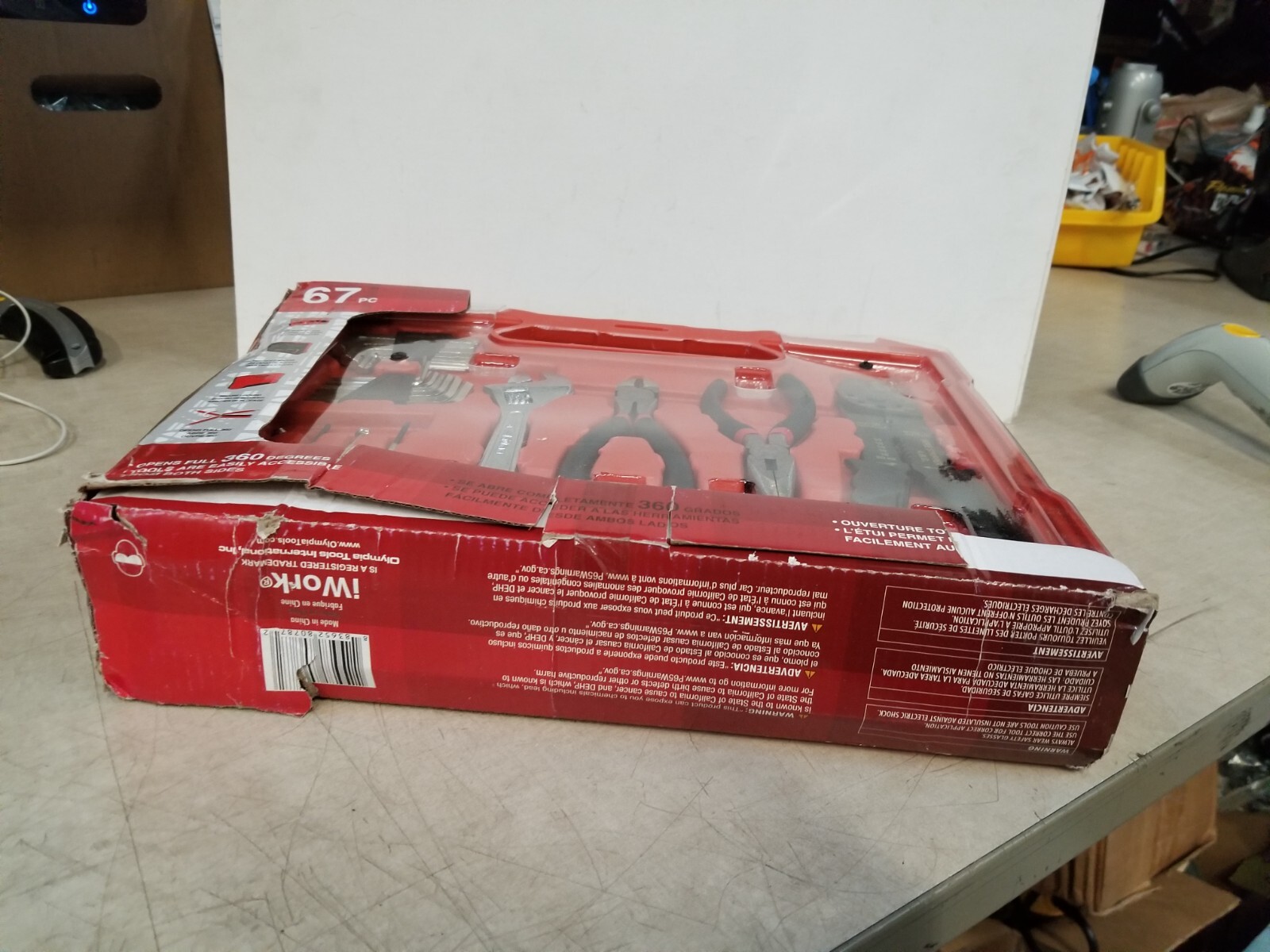 OLYMPIA TOOLS INTERNATIONAL IWORK 67 PIECE HOUSEHOLD TOOL SET