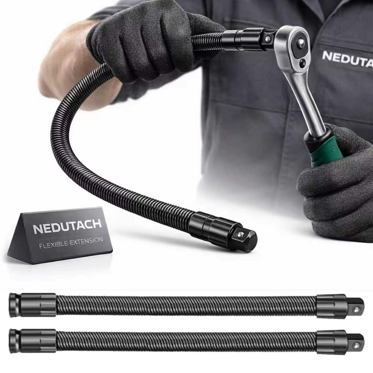 Heavy-Duty Torque Socket Ratchet Spanners,1/2 Flexible Shaft Extension Extender