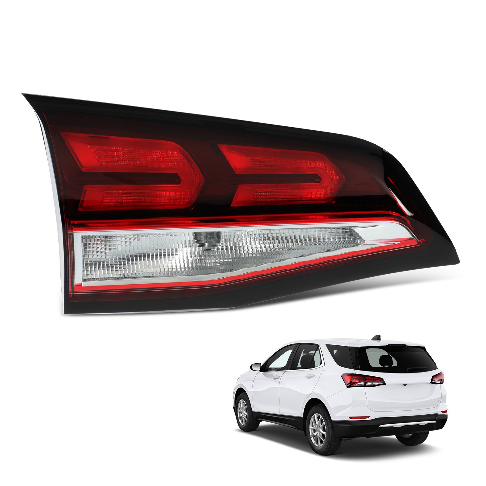 Halogen Tail Light Inner For 2022-2024 Chevy Equinox w/ Bulbs Left Driver Side