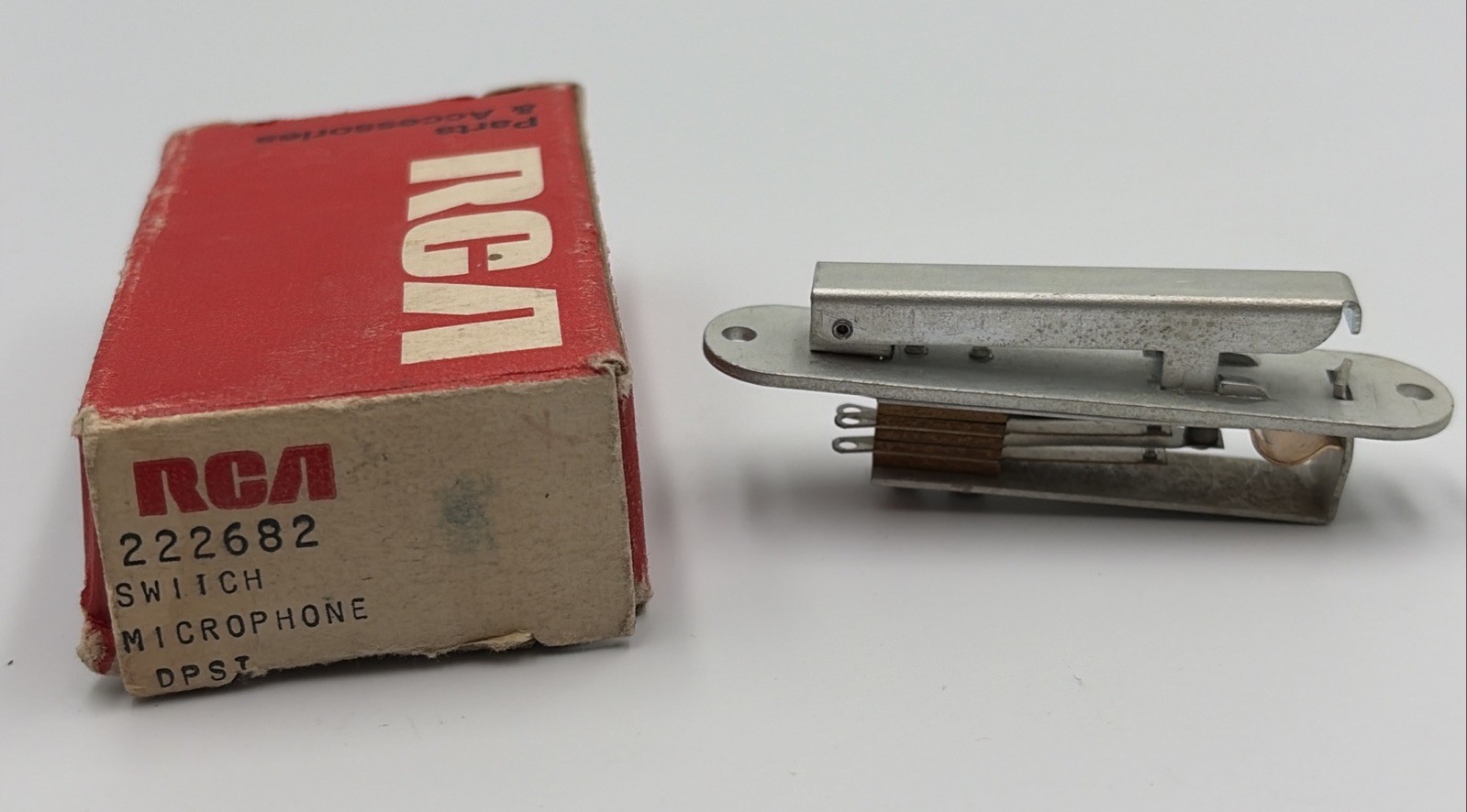 RCA 222682 Microphone Switch DPST - New Old Stock - QTY 1 - OEM PART
