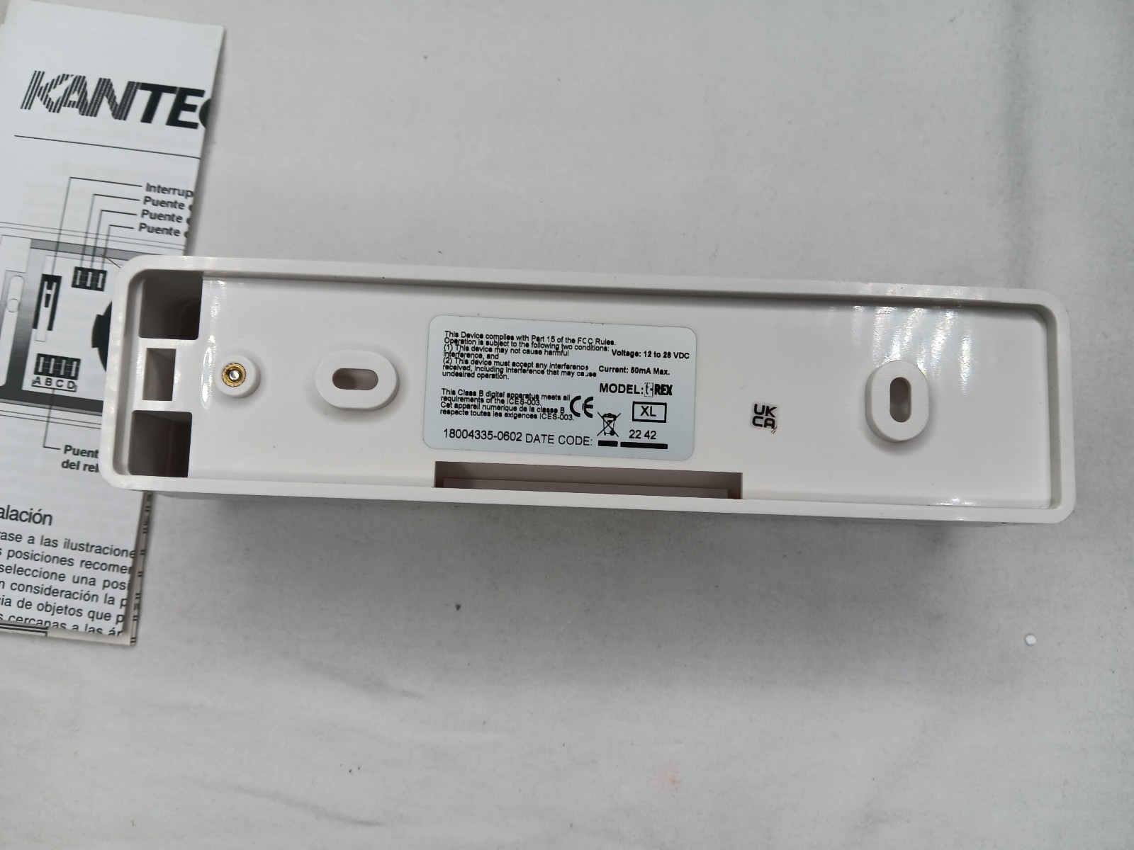 Kantech TREX-XL - Exit Detector, White